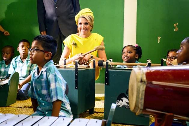 Paramaribo, The Netherlands, 2025-12-02 09:37:14 PARAMARIBO, December 2, 2025, Villa Zapakara. King Willem-Alexander and Queen Maxima are paying a state visit to the Republic of Suriname at the invitation of President Jennifer Geerlings-Simons. King Willem-Alexander and Queen Maxima are visiting Villa Zapakara, a foundation focused on young people and their development through art, culture, and education. PHOTO: NLBeeld Patrick van Emst Credit: NL Beeld Patrick van Emst  Copyright: xx x