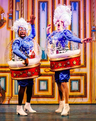 Kat B and George Heyworth as the Ugly Sisters Flatula and Nausea in the Cinderella Panto at the Hackney Empire in London on 2 December 2025 Kat B and George Heyworth as the Ugly Sisters Flatula and Nausea in the Cinderella Panto at the Hackney Empire in London on 2 December 2025, Credit:Manuela Langotsch Avalon United Kingdom, London, Hackney Empire  Copyright: xManuelaxLangotschx xAvalonx 1056049327