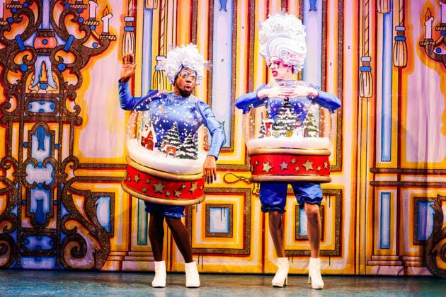 Kat B and George Heyworth as the Ugly Sisters Flatula and Nausea in the Cinderella Panto at the Hackney Empire in London on 2 December 2025 Kat B and George Heyworth as the Ugly Sisters Flatula and Nausea in the Cinderella Panto at the Hackney Empire in London on 2 December 2025, Credit:Manuela Langotsch Avalon United Kingdom, London, Hackney Empire  Copyright: xManuelaxLangotschx xAvalonx 1056049347