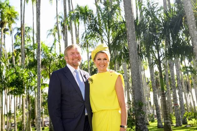 Paramaribo, The Netherlands, 2025-12-02 09:11:21 PARAMARIBO, 02-12-2025, Palmentuin King Willem-Alexander and Queen Maxima are paying a state visit to the Republic of Suriname at the invitation of President Jennifer Geerlings-Simons. Photo opportunity in the Palmentuin PHOTO: NLBeeld Patrick van Emst Credit: NL Beeld Patrick van Emst  Copyright: xx x