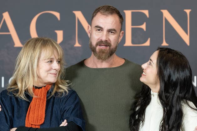 December 2, 2025, Madrid, Spain: Actress Emma Suarez (L), director Horacio Alcala (C) and actress Asia Ortega (R) attend the Fragmentos photocall at Cines Renoir Princesa. Madrid Spain - ZUMAs197 20251202_aaa_s197_039 Copyright: xAtilanoxGarciax
