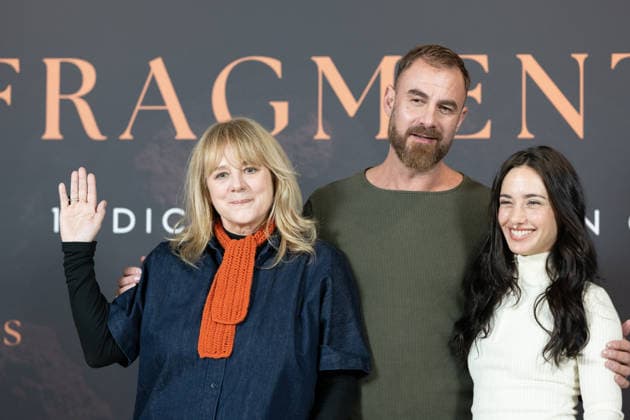 December 2, 2025, Madrid, Spain: Actress Emma Suarez (L), director Horacio Alcala (C) and actress Asia Ortega (R) attend the Fragmentos photocall at Cines Renoir Princesa. Madrid Spain - ZUMAs197 20251202_aaa_s197_045 Copyright: xAtilanoxGarciax