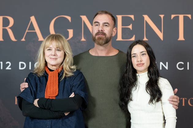 December 2, 2025, Madrid, Spain: Actress Emma Suarez (L), director Horacio Alcala (C) and actress Asia Ortega (R) attend the Fragmentos photocall at Cines Renoir Princesa. Madrid Spain - ZUMAs197 20251202_aaa_s197_052 Copyright: xAtilanoxGarciax