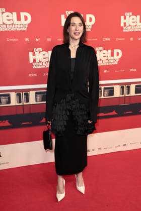 Christiane Paul at the öDer Held vom Bahnhof Friedrichstrasse cinema premiere on 2 12 2025 at the Delphi Filmpalast in Berlin Der Held vom Bahnhof Friedrichstrasse film premiere in Berlin