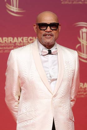 Laurence Fishburne and Bronwyn Dannenfelser attend the red carpet during day Five of the 22nd Marrakech International Film Festival Marrakech, Morocco 01 12 2025 451202 2025 12 02 MARRAKECH Morocco  Copyright: xRomualdxMeigneuxx xStarfacex STAR_451202_104