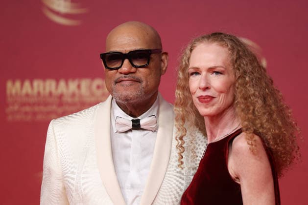 Laurence Fishburne and Bronwyn Dannenfelser attend the red carpet during day Five of the 22nd Marrakech International Film Festival Marrakech, Morocco 01 12 2025 451202 2025 12 02 MARRAKECH Morocco  Copyright: xRomualdxMeigneuxx xStarfacex STAR_451202_124