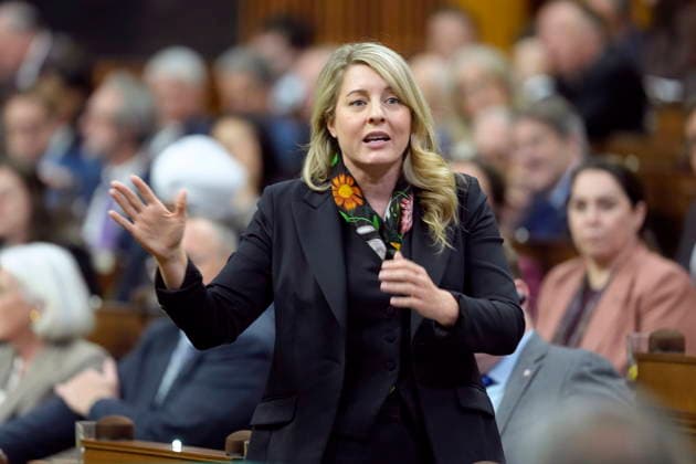 December 2, 2025, Ottawa, On, Canada: Minister of Industry Melanie Joly rises during Question Period on Parliament Hill in Ottawa, Tuesday, Dec. 2, 2025. Ottawa Canada  - ZUMAc35_ 20251202_zaf_c35_096 Copyright: xAdrianxWyldx