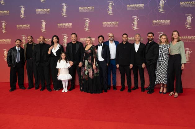 22nd Marrakech International Film Festival Day 5 nb Kareem Samy, guest, Maher Diab, Alaa Karkouti, guest, Christopher Simon, Joanne Farrell, Dhafer L Abedine, guest and Kais Setti attends the 22nd Marrakech International Film Festival Day 5 on December 02, 2025 in Marrakech, Maroc. Photo by Nasser Berzane ABACAPRESS.COM Marrakech Copyright: xBerzanexNasser ABACAx