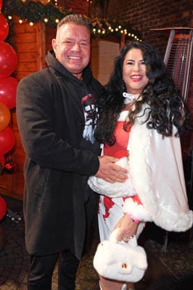 Iris Klein Katzenberger with boyfriend Stefan Braun KATY™S X MAS WONDERLAND by Kate Merlan at the Wolkenburg event location in Cologne on 02 12 2025