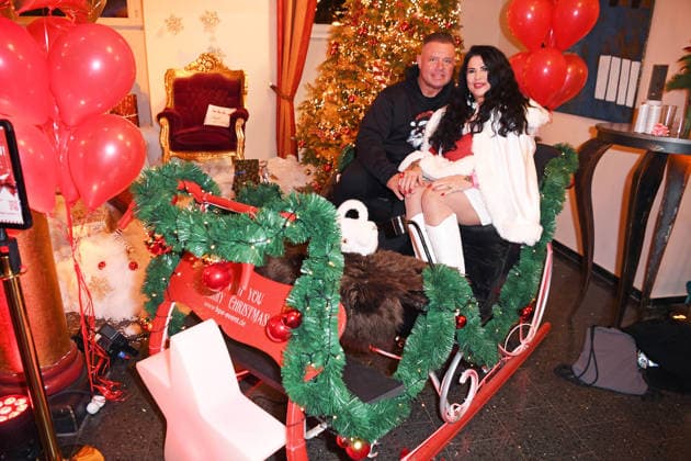 Iris Klein Katzenberger with boyfriend Stefan Braun KATY™S X MAS WONDERLAND by Kate Merlan at the Wolkenburg event location in Cologne on 02 12 2025