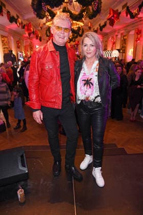 Markus Mörl with wife Yvonne Koenig KATY™S X MAS WONDERLAND by Kate Merlan at the Wolkenburg event location in Cologne on 02 12 2025