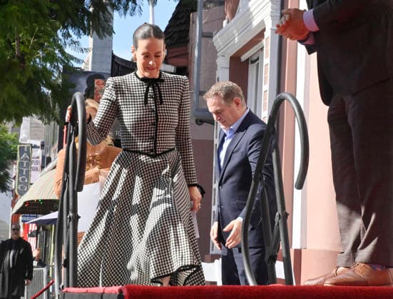 Actress Sarah Paulson is introduced during an unveiling ceremony honoring her with the 2,829th star on the Hollywood Walk of Fame in Los Angeles on Tuesday, December 2, 2025.  LAP2025120223 JIMxRUYMEN