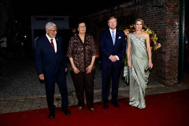 Paramaribo, The Netherlands, 2025-12-02 19:53:40 PARAMARIBO, December 2, 2025, Thalia Theater. King Willem-Alexander and Queen Maxima are paying a state visit to the Republic of Suriname at the invitation of President Jennifer Geerlings-Simons. As a token of appreciation for the hospitality extended, the Royal Couple is offering a cultural program. At the Thalia Theater, Sabrina Starke, a Dutch singer-songwriter of Surinamese descent, will sing her repertoire in collaboration with Surinamese artists. PHOTO: NLBeeld Patrick van Emst Credit: NL Beeld Patrick van Emst  Copyright: xx x