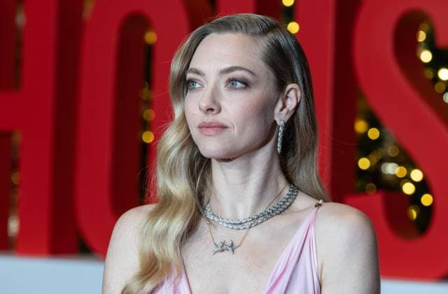 December 2, 2025, Bronx, New York, USA: Amanda Seyfried wearing dress by Versace and jewelry by Tiffany attends premiere of The Housemaid at BNP Paribas atrium in New York, NY on December 2, 2025. Bronx USA - ZUMAr339 20251202_znp_r339_018 Copyright: xLevxRadinx