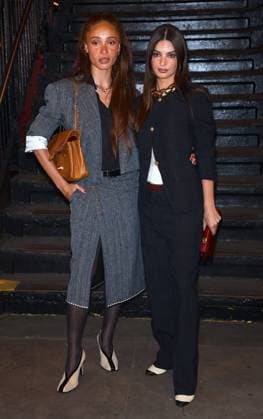 Celebs at The Chanel Metiers D Art Show 2026 - NYC Emily Ratajkowski and Adwoa Aboah attend the Chanel Metiers D Art Show 2026 inside a subway station in Bowery, New York on December 2, 2025. Photo by Charles Guerin ABACAPRESS.COM New York City NY United States  Copyright: xGuerinxCharles ABACAx