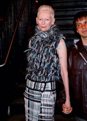 Celebs at The Chanel Metiers D Art Show 2026 - NYC Tilda Swinton attends the Chanel Metiers D Art Show 2026 inside a subway station in Bowery, New York on December 2, 2025. Photo by Charles Guerin ABACAPRESS.COM New York City NY United States  Copyright: xGuerinxCharles ABACAx