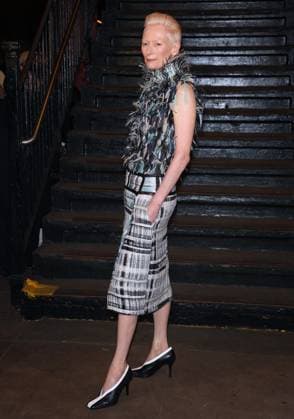 Celebs at The Chanel Metiers D Art Show 2026 - NYC Tilda Swinton attends the Chanel Metiers D Art Show 2026 inside a subway station in Bowery, New York on December 2, 2025. Photo by Charles Guerin ABACAPRESS.COM New York City NY United States  Copyright: xGuerinxCharles ABACAx