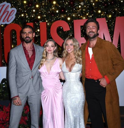 December 2, 2025, New York, Ny, United States: Michele Morrone, Amanda Seyfried, Sydney Sweeney and Brandon Sklenar attend the Special Screening of The Housemaid . Held at 787 Seventh Ave in New York. Zuma Press December 2, 2025. New York United States - ZUMAp281 20251202_zea_p281_005 Copyright: xPhotoxImagexPressx