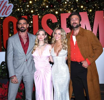 December 2, 2025, New York, Ny, United States: Michele Morrone, Amanda Seyfried, Sydney Sweeney and Brandon Sklenar attend the Special Screening of The Housemaid . Held at 787 Seventh Ave in New York. Zuma Press December 2, 2025. New York United States - ZUMAp281 20251202_zea_p281_008 Copyright: xPhotoxImagexPressx