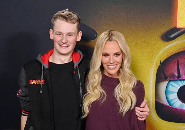 Evan Joseph Asher (L) and Jenny McCarthy attend the motion picture teen horror thriller Five Nights At Freddy s 2 premiere at the TCL Chinese Theatre in the Hollywood section of Los Angeles on Tuesday, December 02, 2025. Storyline: One year has passed since the supernatural nightmare at Freddy Fazbear s Pizza. Anyone can survive five nights. This time, there will be no second chances.  LAP20251202828 JIMxRUYMEN