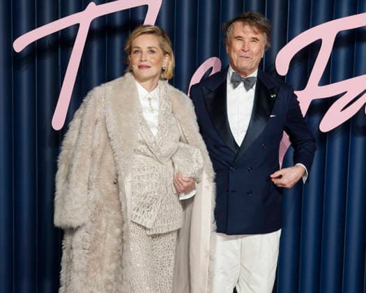 December 1, 2025, London, United Kingdom: Sharon Stone and Brunello Cucinelli attend The Fashion Awards 2025 at the Royal Albert Hall in Kensington, London. London United Kingdom - ZUMAs197 20251201_aaa_s197_792 Copyright: xCatxMorleyx