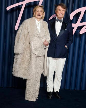 December 1, 2025, London, United Kingdom: Sharon Stone and Brunello Cucinelli attend The Fashion Awards 2025 at the Royal Albert Hall in Kensington, London. London United Kingdom - ZUMAs197 20251201_aaa_s197_751 Copyright: xCatxMorleyx