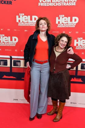 Adina Vetter and Adriana Altaras at the premiere of DER HELD VOM BAHNHOF FRIEDRICHSTRASSE at the Delphi Filmpalast in Berlin 02 12 2025