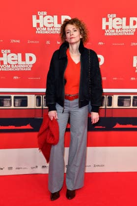 Adina Vetter at the premiere of DER HELD VOM BAHNHOF FRIEDRICHSTRASSE at the Delphi Filmpalast in Berlin 02 12 2025