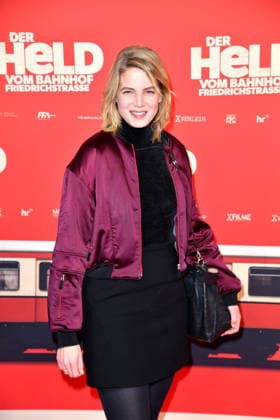Rike Schmid at the premiere of DER HELD VOM BAHNHOF FRIEDRICHSTRASSE at the Delphi Filmpalast in Berlin 02 12 2025