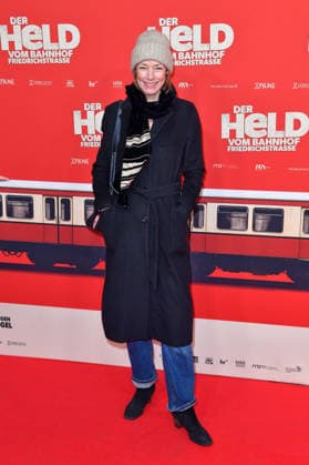 Jenny Schily at the premiere of DER HELD VOM BAHNHOF FRIEDRICHSTRASSE at the Delphi Filmpalast in Berlin 02 12 2025