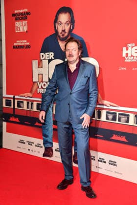 Charly Hübner at the premiere of DER HELD VOM BAHNHOF FRIEDRICHSTRASSE at the Delphi Filmpalast in Berlin 02 12 2025