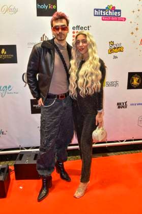 ABBkoeln Walentina Doronina Reality TV participant and influencer with her husband as a guest at Katys X Mas Wonderland Christmas Party at Wolkenburg on 02 12 2025 in Cologne NRW Germany