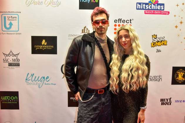ABBkoeln Walentina Doronina Reality TV participant and influencer with her husband as a guest at Katys X Mas Wonderland Christmas Party at Wolkenburg on 02 12 2025 in Cologne NRW Germany