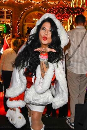 ABBkoeln Iris Klein Katzenberger Christmas dress as guest at Katys X Mas Wonderland Christmas Party in the Wolkenburg on 02 12 2025 in Cologne NRW Germany