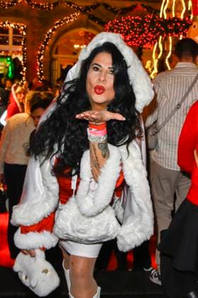 ABBkoeln Iris Klein Katzenberger Christmas dress as guest at Katys X Mas Wonderland Christmas Party in the Wolkenburg on 02 12 2025 in Cologne NRW Germany