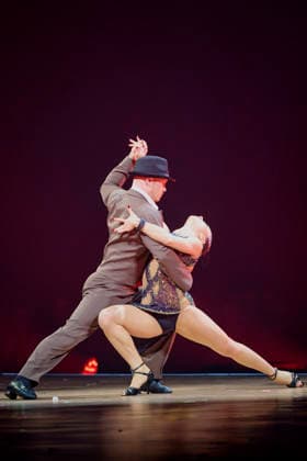 Fabian Hambüchen and Anastasia Maruster at Let s Dance The Live Tour 2025 in the Hallenstadion Zurich, 02 12 2025 Foto:xP.xFrauchigerx xFuturexImagex dance_zuerich_5205