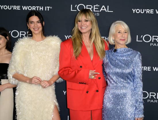Women of Worth - Los Angeles, USA LOS ANGELES, USA. December 02, 2025: Kendall Jenner, Heidi Klum & Helen Mirren at the 20th anniversary of L Oreal Paris Women of Worth at the Academy Museum. Los Angeles CA USA  Copyright: xPaulxSmith Featureflashx
