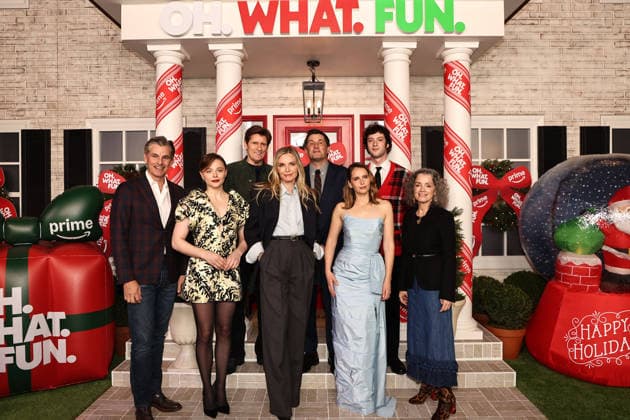 World premiere of Amazon MGM Studios Oh. What. Fun. in New York City Featuring: Mike Hopkins, Chole Grace Moritz, Denis Leary, Michelle Pfeiffer, Micheal Showalter, Dominic Sessa, Felicity Jones and Courtenay Valenti Where: New York, New York, United States When: 02 Dec 2025 Credit: Dave Allocca Starpix INSTARimages EDITORIAL USE ONLY. NOT FOR USE BY NEWSPAPERS BASED IN THE UK. Copyright: xx instar55310540