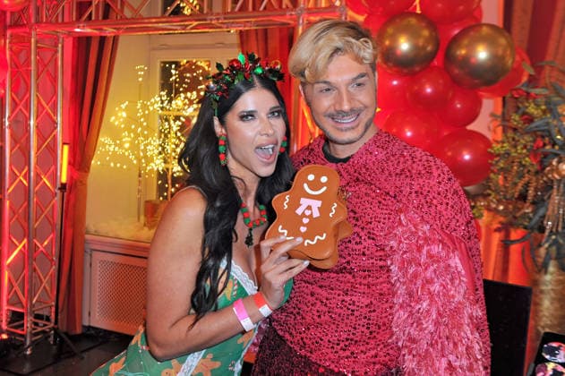 Katy s X Mas Wonderland 2025 Sam Dylan and Micaela Schäfer on the occasion of the Reality Stars Party Katy s X Mas Wonderland 2025 on 02 12 2025 in the Wolkenburg Cologne 20251202MWI101145