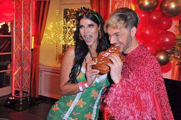 Katy s X Mas Wonderland 2025 Sam Dylan and Micaela Schäfer on the occasion of the Reality Stars Party Katy s X Mas Wonderland 2025 on 02 12 2025 in the Wolkenburg Cologne 20251202MWI10101142