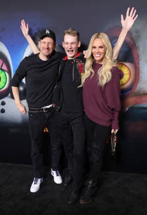02 December 2025 - Hollywood, California - John Asher, Evan Joseph Asher, Jenny McCarthy. Universal Pictures Five Nights At Freddy s 2 Premiere held at The TCL Chinese Theatre Hollywood USA - ZUMAa123 20251202_zaa_a123_081 Copyright: xADx