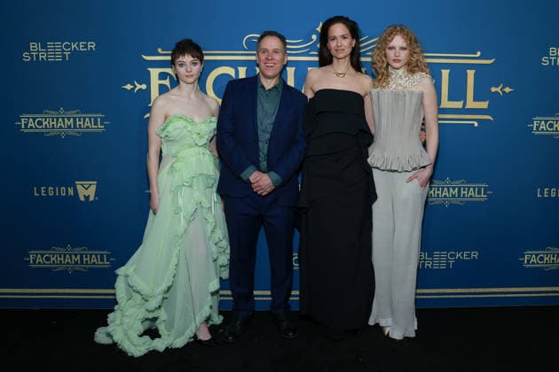 New York premiere of Bleecker Street and Legion M™s Fackham Hall Featuring: Thomasin McKenzie, Jim O Hanlon, Katherine Waterston and Emma Laird Where: New York, New York, United States When: 02 Dec 2025 Credit: Jason Mendez Starpix INSTARimages EDITORIAL USE ONLY. NOT FOR USE BY NEWSPAPERS BASED IN THE UK. Copyright: xJasonxMendezx xStarPixxforxBleeckerxStreetx instar55310749