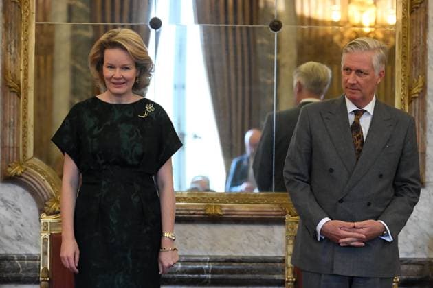 The King and Queen welcome the new Court Suppliers for the 2025 session BRUSSELS, BELGIUM - DECEMBER 3 : King Philippe and Queen Mathilde welcome the new Court Suppliers to the Royal Household for the 2025 session: on December 03, 2025 in Brussels, Belgium, 03 12 2025 Brussels Belgium  Copyright: xBertxVanxDenxBrouckex