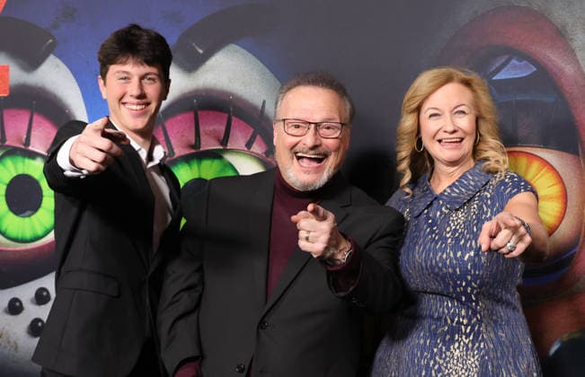 Universal Pictures Five Nights At Freddy s 2 Premiere 02 December 2025 . Los Angeles, California Liam Knight, Wayne Knight, Clare Knight At Universal Pictures Five Nights At Freddy s 2 Premiere held at TCL Chinese Theatre in Los Angeles., Credit:Sadou Faye Avalon United States, CA, Hollywood, TCL Chinese Theatre  Copyright: xSadouxFayex xAvalonx 1056209865