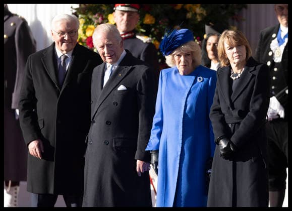 . 03 12 2025. Windsor, United Kingdom. King Charles III, Queen Camilla, Prince William and Kate Middleton, the Prince and Princess of Wales, welcome the President of Germany and his wife in Windsor, at the start of their three day State Visit to the United Kingdom.  xStephenxLockx xi-Imagesx IIM-26430-0063