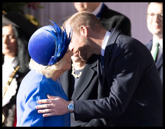 . 03 12 2025. Windsor, United Kingdom. King Charles III, Queen Camilla, Prince William and Kate Middleton, the Prince and Princess of Wales, welcome the President of Germany and his wife in Windsor, at the start of their three day State Visit to the United Kingdom.  xStephenxLockx xi-Imagesx IIM-26430-0065