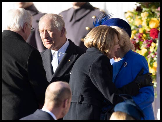 . 03 12 2025. Windsor, United Kingdom. King Charles III, Queen Camilla, Prince William and Kate Middleton, the Prince and Princess of Wales, welcome the President of Germany and his wife in Windsor, at the start of their three day State Visit to the United Kingdom.  xStephenxLockx xi-Imagesx IIM-26430-0073