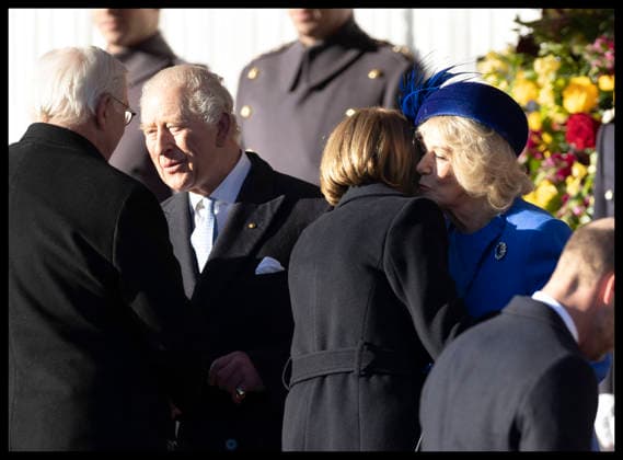 . 03 12 2025. Windsor, United Kingdom. King Charles III, Queen Camilla, Prince William and Kate Middleton, the Prince and Princess of Wales, welcome the President of Germany and his wife in Windsor, at the start of their three day State Visit to the United Kingdom.  xStephenxLockx xi-Imagesx IIM-26430-0074