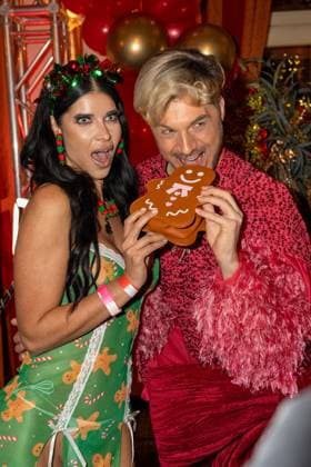 Katys X mas Wonderland 2025 Sam Dylan and Micaela Schäfer at Katys X mas Wonderland Event by Kate Merlan in the Wolkenburg Koeln on 02 12 2025 Koeln Wolkenburg Nordrhein Westfalen