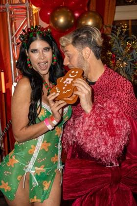Katys X mas Wonderland 2025 Sam Dylan and Micaela Schäfer at Katys X mas Wonderland Event by Kate Merlan in the Wolkenburg Koeln on 02 12 2025 Koeln Wolkenburg Nordrhein Westfalen